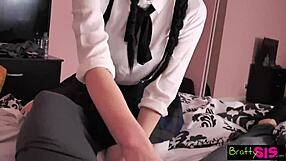 tasty brunette giving massage with gusto