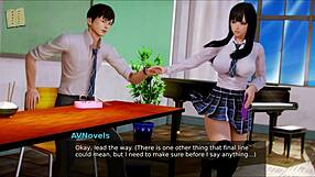 In academy 176, the game unfolds with anime-style adventures and hentai elements.