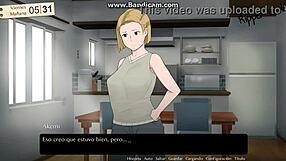 Pregnant wife dominated by old father-in-law in cuckold hentai gameplay ending happily