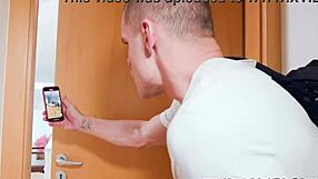 Cute 18yo Teen Touches Herself While Stepbrother Spies On