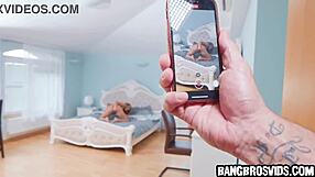 Cute 18yo Teen Touches Herself While Stepbrother Spies On