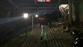 Young girl in towel seduces pizza guy for intense facial cumshot