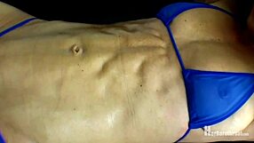 Baile muscles in panties bikini thong