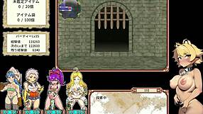Exciting dungeon exploration with four bitches in this erotic anime game part one