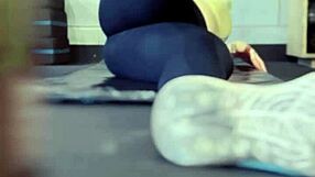 Gym Workout Turns Wet And Wild In Public!