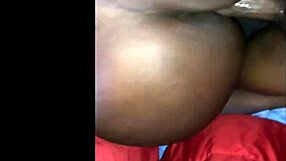 Big booty ebony BBW gives sloppy head to monster cock!