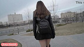 omg, jeny smith in seamless pantyhose flashin’ upskirt in public, so hottt!!