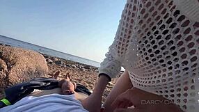 Student Meets Stranger With Big Cock On Beach