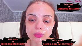 Wow, she sneaks fun while parents are out!