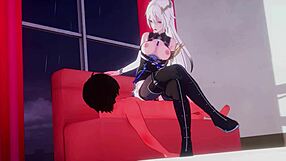 Cartoon cowgirls dominate with wild riding moves