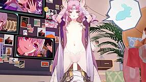 Cartoon cowgirls dominate with wild riding moves