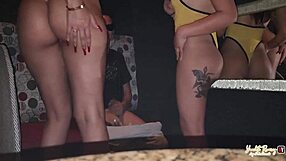 Cliente arrives at club, takes us to corner for sex