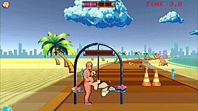 Roller Babe Bound In Outdoor BDSM