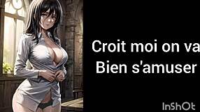 Feel the intense emotions as pieck fingers during joi instructions