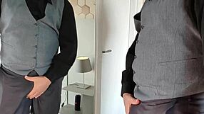 Yuri Gaucho Stroking His Big Gay Dick In Front Of The Mirror