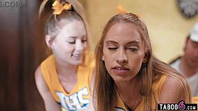 CHEERLEADERS LET COACH DECIDE THEIR FATE AND HE FUCKS THEM BOTH ANAL