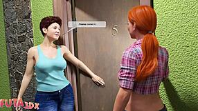 Futa3dx - Футы-aliens с большими хуями трахают горячую брюнетку и рыжую