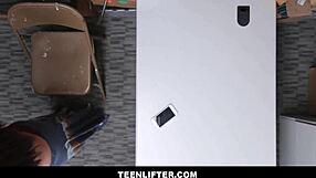 Tiny Tits Latina Shoplifter Avi Love Lets Guard Stick Big Cock in Her Ass