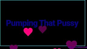 pumping that shaved pussy with toys, what a slut