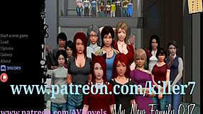 My new family explores big tits and cowgirl action.