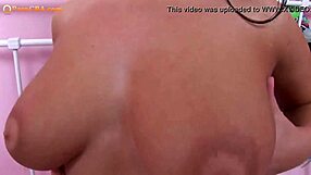 Nasty Teen Nastya Solo Plays with Dildo and Vibrator on Big Natural Tits