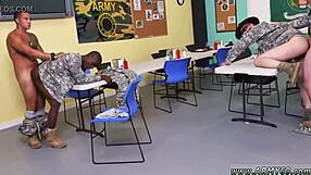 Virgin dick exposed before intense gay drilling. Yes, drill sergeant commands raw action in wild session.