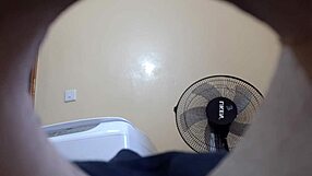 Indian step-sister spied on with hidden camera for nice ass.