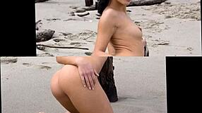 I feel the beauty of modelz in the sand with stunning looks