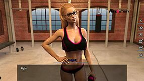 Nude photoshoot with indian landlady in 3d game