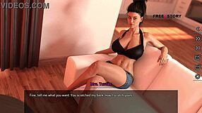 Nude photoshoot with indian landlady in 3d game