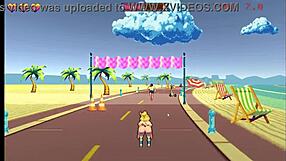 Roller Babe Bound In Outdoor BDSM