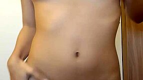 Teen 18+ Masturbates Naked Pussy in Bathroom