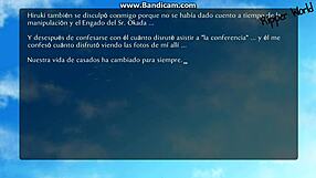 Pregnant wife dominated by old father-in-law in cuckold hentai gameplay ending happily