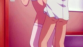 Рождественские забавы с сводной сестрой становятся горячими в нецензурированном хентае