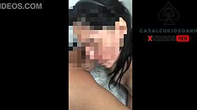 Wife licks neighbor's nipple and takes cumshot