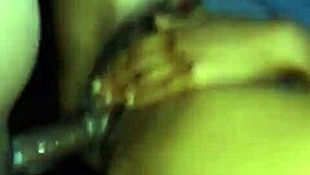 Ebony girl bursts nuts with monster cock