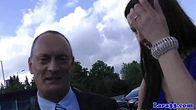 British milf in stockings getting fingered 😍