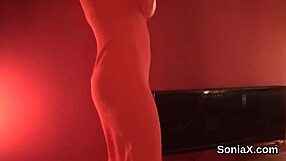 British MILF Sonia’s big melons on display in this hot set