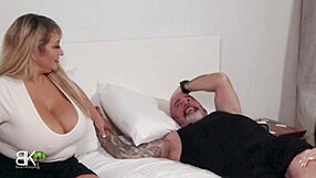 Melony Melons Sucks Hard Cock as Wife Kymber Leigh Watches Closely