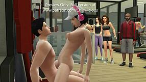 Yo, working out with my horny girlfriend turns into wild sexercise!