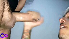 Ander hard, known as kildrian, gives delicious blowjob with forked tongue in gay fetish