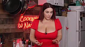 Always Horny In The Kitchen With Big Tits On Display