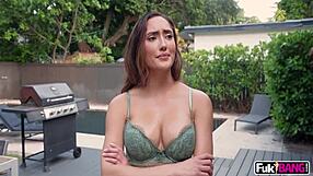 big titty chloe amour catches creampie in threesome