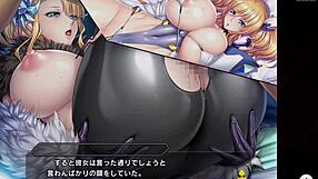 in taimanin rpgx ragnarok part 2, the heroine says, 'take my big tits and monster cock'