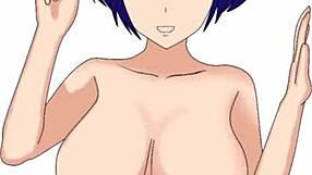 Detailed hentai speed painting of beautiful Japanese babe with big tits and small waist