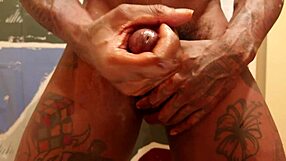 big dick cumshot as hallelujah johnson jacks off