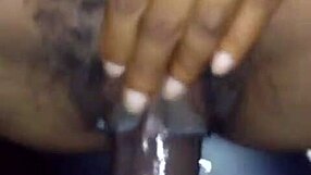 Ebony girl bursts nuts with monster cock