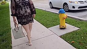 Stranger gave me a ride home and filled my pussy with his hot cum load.