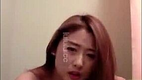 Chinese Girl Dominates Her Solo Masturbation Session with Power