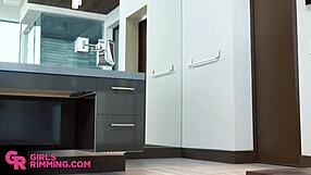 Amazing fun with petite asian vina sky and johny castle